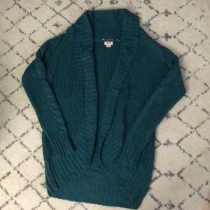 Oversized open front cardigan